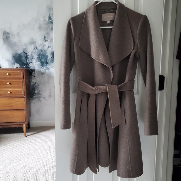 Banana Republic Jackets & Blazers - ✅ Banana Republic Double-Faced Merino Wool Wrap Coat, Taupe (XS)